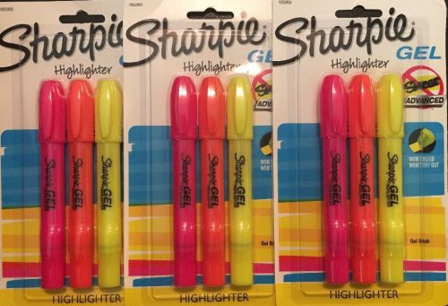 Sharpie Gel Highlighter 3-3pk! Free Shipping!!