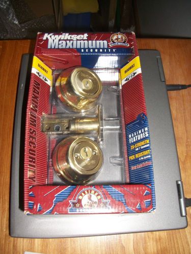 Kwikset Maximum Security Deadbolt Double Cylinder Keyed 2 Side Lockset NIP