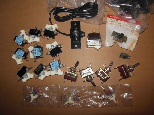 Mixed lot vtg. toggle switch radio car latching 15a h-l h-l3a 250 vac for sale
