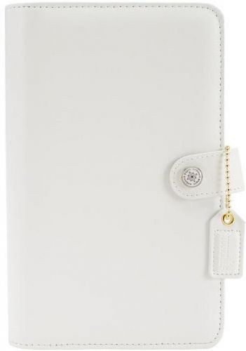 Webster&#039;s pages color crush personal white 6- ring leather binder for sale