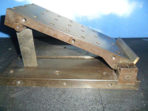 MACHINIST LATHE MILL 10&#034; x 6&#034;  Adjustable Angle Sine Plate Fixture