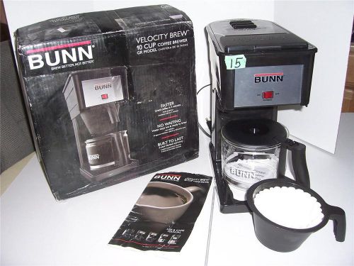 BUNN GRX-B VELOCITY BREW 10 CUP COFFEE MAKER  (11) slightly Used