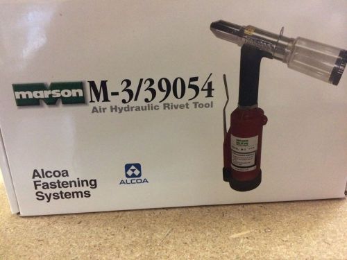 BRAND NEW Marson Alcoa M-3 3/16” Air Hydraulic Rivet Gun Riveter Model 39054