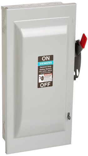 SIEMENS GF323NR 100 Amp, 3 Pole, 240-Volt, 4 Wire, Fused, General Duty, Indoor