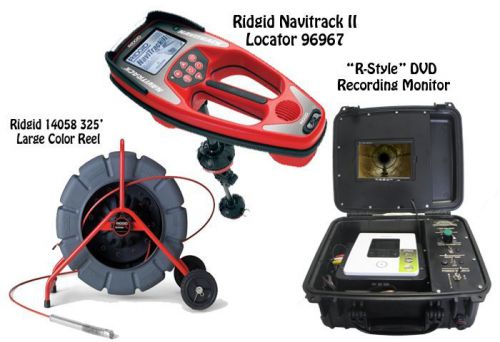 Ridgid 325 color reel (14058) navitrack ii locator (96967) &#034;r-style&#034; dvd monitor for sale