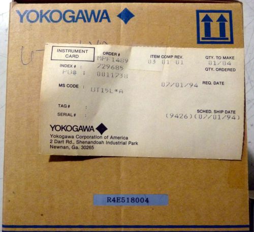 YOKOGAWA UT15L*A TEMPERATURE CONTROLLER