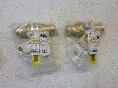 Lot of 2 Webstone 80614W 1in. Press Ball Valve