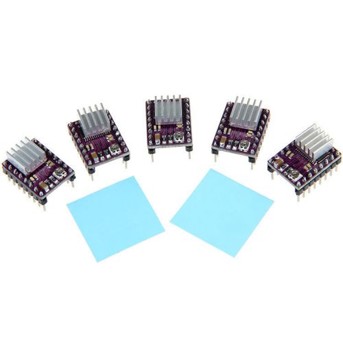 5pcs drv8825 stepper driver+heatsink+sticker for rmaps1.4 reprap i3 3d printer for sale