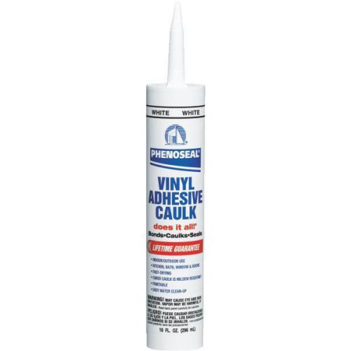 12-PACK WHITE DAP Phenoseal Vinyl Adhesive Caulk