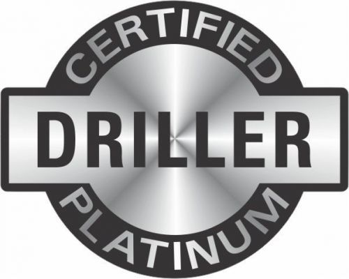 CERTIFIED PLATINUM DRILLER Hard Hat Sticker Oilfield Trash Decal FREE SHIPPING