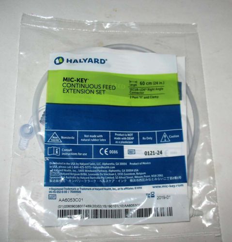 4 halyard mic-key bolus extension set   free shipping for sale