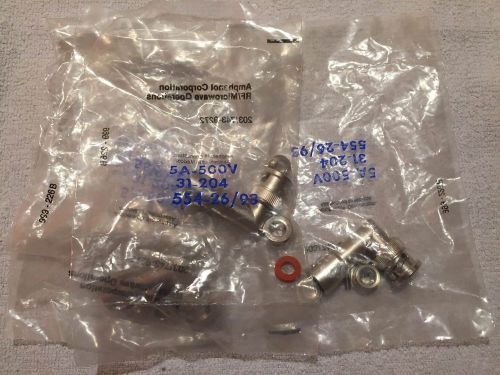 LOT of 4 - AMPHENOL # 31-204 BNC RIGHT ANGLE CONNECTORS - BRAND NEW