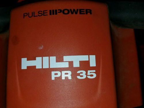 Hilti PR 35 Rotating Laser with PRA35 Remote Receiver Excellent Condition Used