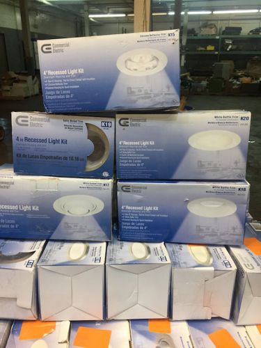 (69) Commercial Electric Brand 4&#034; Recessed Lighting K15/K17/K18/K19/K20