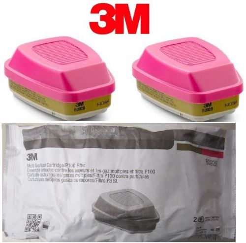 3M 60926 Gas/ Vapor Combination Cartridge, P100, PACK of 2,