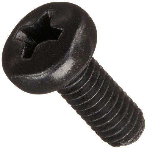 Steel Pan Head Machine Screw Black Oxide Finish Meets DIN 7985 #2 Phillips Dr...