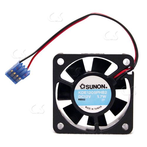 Sunon brushless fan kde1205phb2 12vdc 1.7w 13cfm 5015 2 wire new _65c-005 for sale