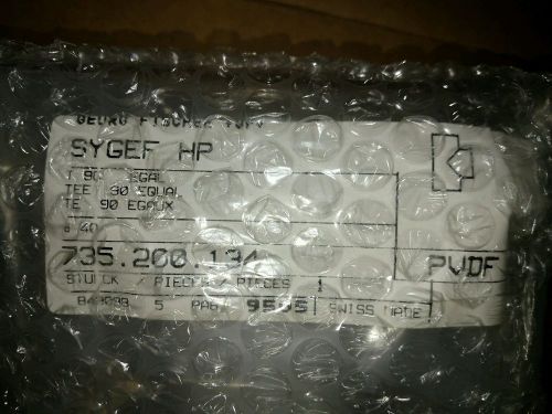 Georg Fischer +GF+ Sygef HP 735.200.134 Tee 40mm PVDF Fitting d40