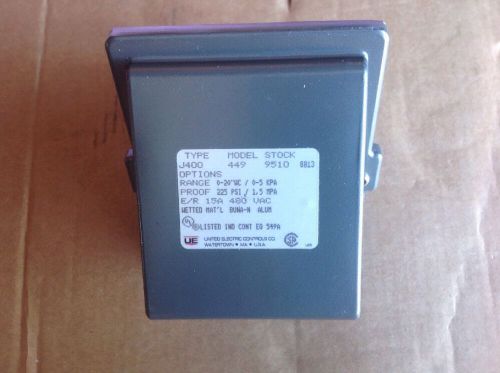 United Electric Pressure Switch Type J400 Model 449