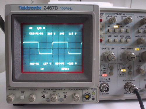 TEKTRONIX 2467B 400MHz Briteye OSCILLOSCOPE; refurb, cal, guaranty avail @ extra