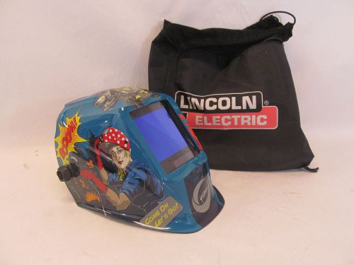 LINCOLN ELECTRIC VIKING 3350 SERIES JESSI VS THE ROBOT WELDING HELMET, VGC