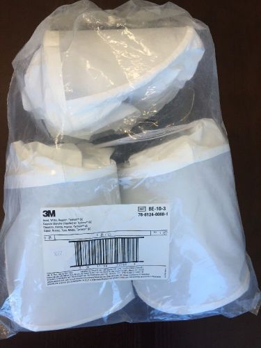 3M BE-103 WHITE HEAD COVERS REGULAR TYCHEM QC LATEX FREE PACK OF 3