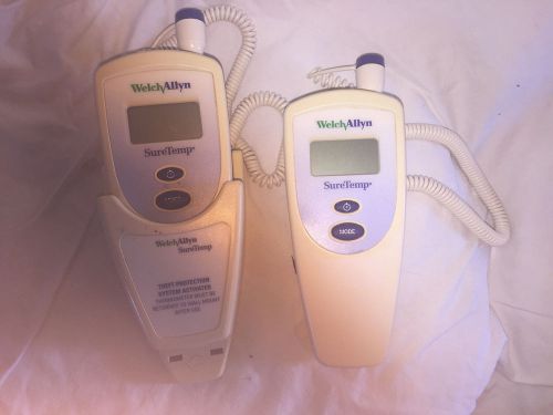 Welch allyn 678 suretemp electronic thermometer #2 units  gently used for sale