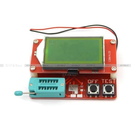 Lcr-t5 atmega328 digital transistor tester 12864 lcd capacity esr meter for sale