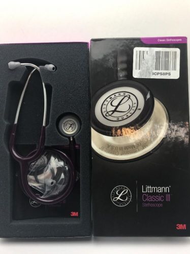 3M Littmann Classic III Stethoscope, Plum Tube, 27 inch, 5831