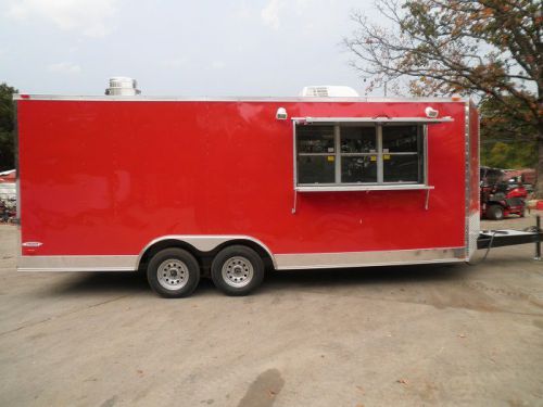 Concession trailer 8.5&#039;x20&#039; red - catering food event vending for sale