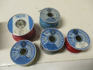 Alpha Brand 100 Feet 18 Gauge Plastic Hook Up Wire Lot See Details Below