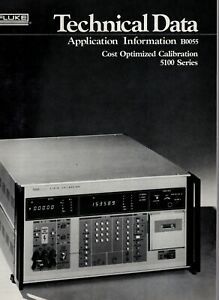 Fluke Technical Data Cost Optimized Calibration 5100 Series