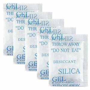 45 Pcs 5 Gram Silica Gel Packs, Transparent Dessicant, Dessicant Packets for