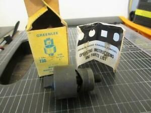 Greenlee No. 730 1” Round Radio Chassis Punch Knockout with Instructions