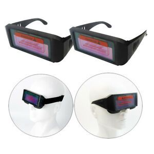2x Welding Goggles Glasses One-piece Lens ARC MIG TIG GAS Oxy Cutting