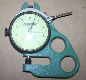 Federal 22P-10 Dial Thickness Gage .0001&#034; Range - USA C21 Full Jeweled