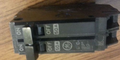 Ge thqp 2 pole  50 amp circuit breaker 120/240 v for sale