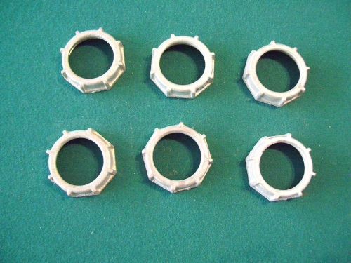 (6) - 1 1/4&#034; - METAL CONDUIT BUSHINGS - NEW-OLD-STOCK