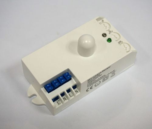 12V Microwave Movement Sensor Active Motion Detector 10seconds~5Minutes Adjust