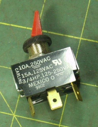 CARLING SINGLE THROW TOGGLE SWITCH 10A 250 VAC 15A 125-250 VAC #51269