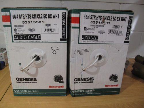 370FT HONEYWELL GENESIS 52505501 16/2 Str Hts CM/CL2 5C white AUDIO CABLE