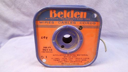 BELDON APPLIANCE WIRE 100 FT. 18 AWG. TEMP LIMIT 75c 300 VOLT MAX