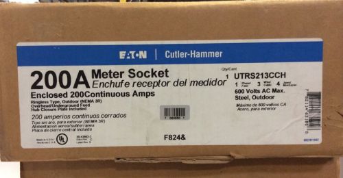 EATON CUTLER-HAMMER UTRS213CCH 200A METER SOCKET 600V