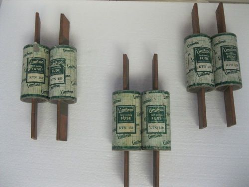 Lot of  6 Limitron 150: AMP, 250: Volt, KTN 150  Fast Acting Fuse(s)