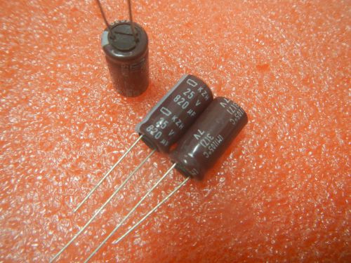 10,NIPPON 25V 820UF Electrolytic Capacitors 10X20mm