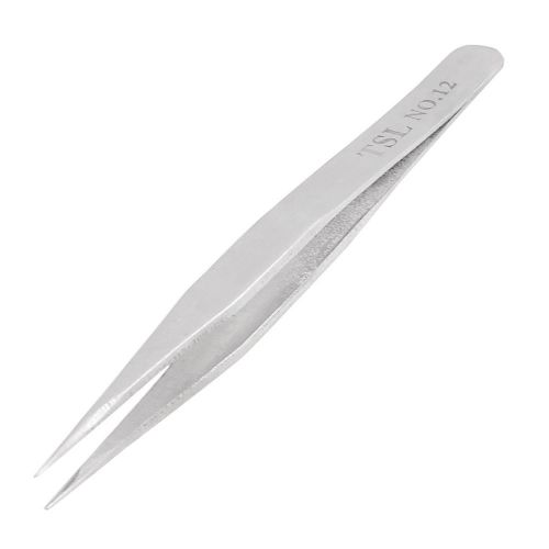 Hospital Factory Taper Tip Stainless Steel Straight Tweezers Handy Tool