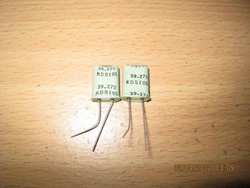 2 X 39.270MHz 39.270 MHz Crystal Oscillator HC-49U NEW KDS Japan