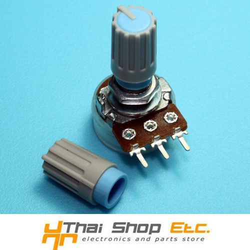 20 x Knob Grey with Blue Mark for Potentiometer Pot -HJ106- THAISHOPETC