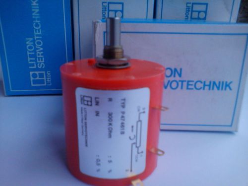 BIG 300K ohm 10 turn wire potentiometer LITTON SERVOTECHNIK W. Germany