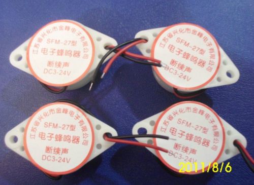 F07062 5Pcs SFM-27 3-24V Electronic Intermittent Sound Buzzer Buzzerphone Alarm